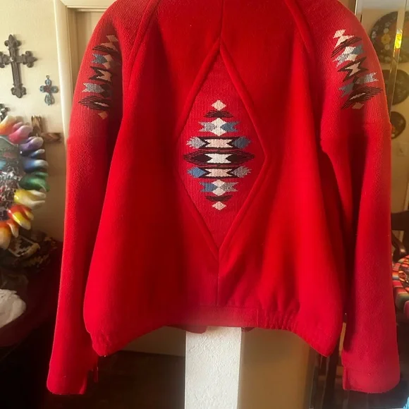 Colorful Chimayo & Wool Vintage Golden Collection Jacket - Picture 9 of 9